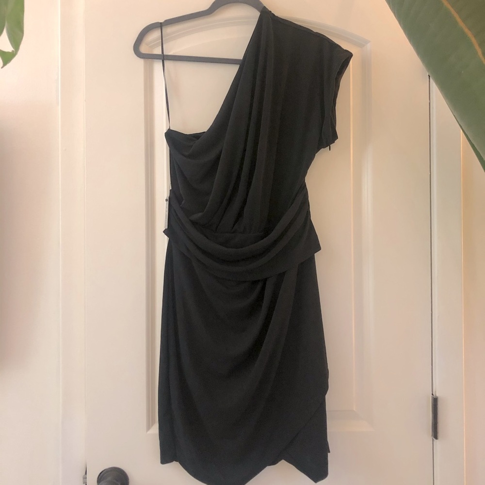 NWT black dress off the shoulder
